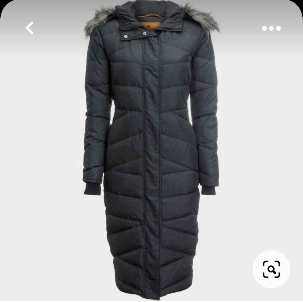 Basın and Range Blizzard down maxi coat